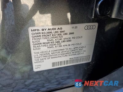 Zdjęcie 13 z 13 samochodu: 2024 AUDI Q5 E PRESTIGE 55 VIN:WA1F2AFY5R2042666 - miniatura