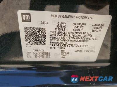 Zdjęcie 12 z 12 samochodu: 2024 GMC SIERRA K2500 DENALI VIN:1GT49XEY7RF211933 - miniatura