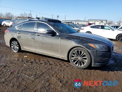 Czwarte zdjęcie samochodu z boku: 2017 GENESIS G80 BASE VIN:KMHGN4JE5HU181033 - miniatura