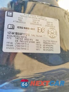 Zdjęcie 13 z 13 samochodu: 2010 GMC SIERRA K2500HD SLT 4WD 6.6L V8 TDSL VIN:1GT4K1B6XAF111219 - miniatura