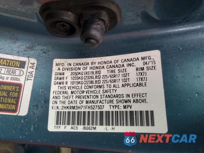 Zdjęcie 13 z 13 samochodu: 2015 HONDA CR-V EXL VIN:2HKRM3H71FH527507 - miniatura