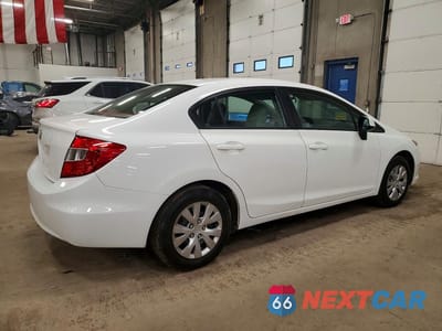 Trzecie zdjęcie samochodu z tyłu: 2012 HONDA CIVIC LX VIN:19XFB2F58CE012444 - miniatura
