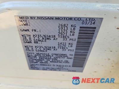 Zdjęcie 14 z 14 samochodu: 2014 INFINITI QX60 VIN:5N1AL0MMXEC530504 - miniatura