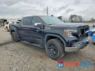 Czwarte zdjęcie samochodu z boku: 2019 GMC SIERRA K1500 SLE VIN:1GTU9BED2KZ323656 - miniatura