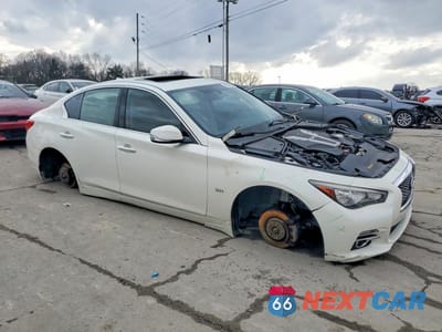 Czwarte zdjęcie samochodu z boku: 2017 INFINITY Q50 3.0T SIGNATURE EDITION VIN:JN1EV7AR0HM840560 - miniatura
