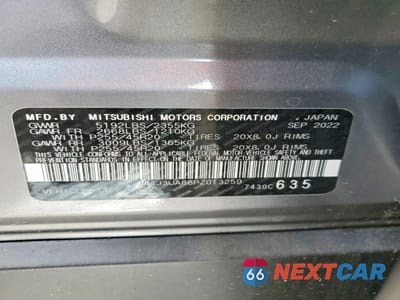 Zdjęcie 14 z 15 samochodu: 2023 MITSUBISHI OUTLANDER SE VIN:JA4J3UA86PZ013259 - miniatura