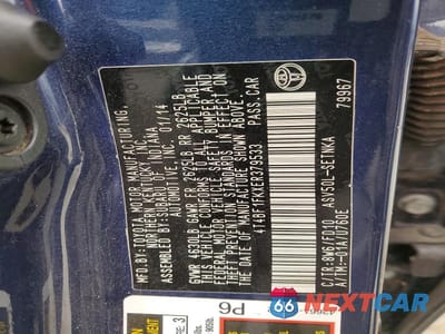 Zdjęcie 13 z 13 samochodu: 2014 TOYOTA CAMRY L VIN:4T4BF1FKXER379533 - miniatura