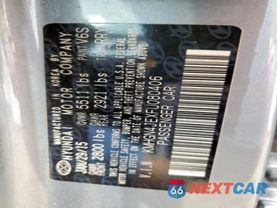 Zdjęcie 12 z 12 samochodu: 2015 HYUNDAI GENESIS 3.8L VIN:KMHGN4JEXFU080406 - miniatura