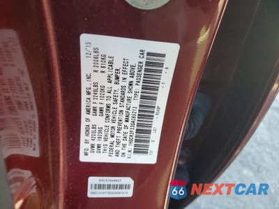 Zdjęcie 12 z 12 samochodu: 2016 HONDA ACCORD VIN:1HGCR2F33GA085213 - miniatura
