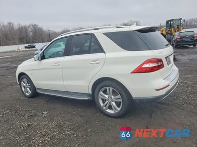 Drugie zdjęcie samochodu z przodu: 2012 MERCEDES-BENZ ML 350 4MATIC VIN:4JGDA5HB2CA019712 - miniatura
