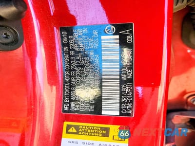 Zdjęcie 12 z 12 samochodu: 2010 LEXUS HS 250H BASE VIN:JTHBB1BA5A2034454 - miniatura