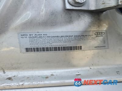 Zdjęcie 12 z 13 samochodu: 2011 AUDI S4 PRESTIGE VIN:WAUKGAFLXBA059322 - miniatura