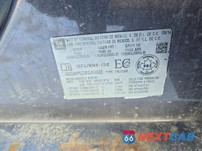 Zdjęcie 12 z 12 samochodu: 2014 CHEVROLET SILVERADO K1500 VIN:3GCUKPEC0EG465565 - miniatura