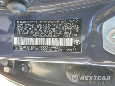 Zdjęcie 13 z 13 samochodu: 2012 TOYOTA PRIUS THREE VIN:JTDKN3DU7C1586509 - miniatura