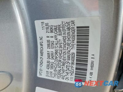 Zdjęcie 12 z 12 samochodu: 2019 HONDA ACCORD LX VIN:1HGCV1F19KA008259 - miniatura