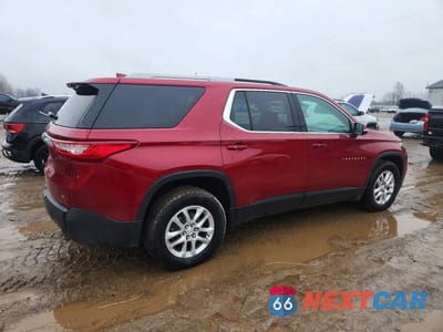 Trzecie zdjęcie samochodu z tyłu: 2018 CHEVROLET TRAVERSE LT VIN:1GNERGKW5JJ122779 - miniatura