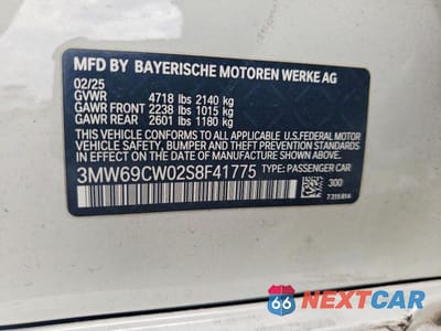 Zdjęcie 13 z 13 samochodu: 2025 BMW 330I VIN:3MW69CW02S8F41775 - miniatura