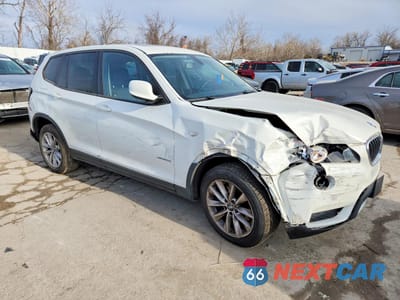 Czwarte zdjęcie samochodu z boku: 2013 BMW X3 XDRIVE28I VIN:5UXWX9C5XD0A10639 - miniatura