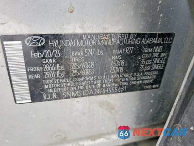 Zdjęcie 14 z 14 samochodu: 2023 HYUNDAI SANTA FE SE VIN:5NMS1DAJ4PH555631 - miniatura
