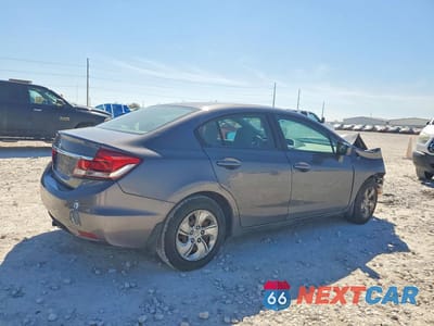 Trzecie zdjęcie samochodu z tyłu: 2015 HONDA CIVIC LX VIN:19XFB2F58FE265395 - miniatura