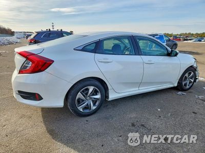 Trzecie zdjęcie samochodu z tyłu: 2019 HONDA CIVIC LX VIN:2HGFC2F6XKH571469 - miniatura