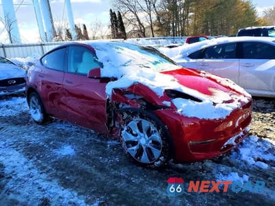 Czwarte zdjęcie samochodu z boku: 2022 TESLA MODEL Y VIN:7SAYGAEEXNF531100 - miniatura