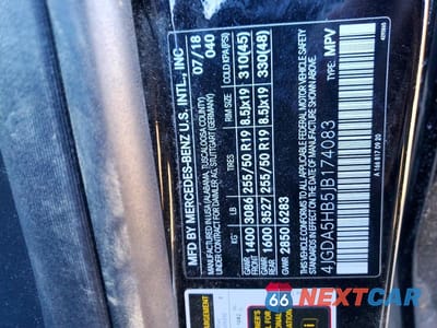 Zdjęcie 12 z 12 samochodu: 2018 MERCEDES-BENZ GLE 350 4MATIC VIN:4JGDA5HB5JB174083 - miniatura