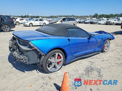 Trzecie zdjęcie samochodu z tyłu: 2014 CHEVROLET CORVETTE STINGRAY 1LT VIN:1G1YB3D78E5126826 - miniatura