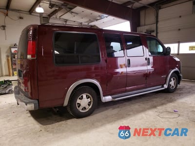 Trzecie zdjęcie samochodu z tyłu: 1998 CHEVROLET EXPRESS G1500 VIN:1GBFG15R5W1072323 - miniatura