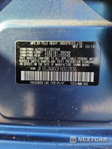 Zdjęcie 13 z 14 samochodu: 2015 SUBARU IMPREZA VIN:JF1GJAA60FH002836 - miniatura