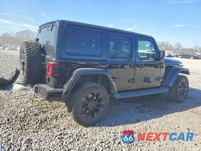 Trzecie zdjęcie samochodu z tyłu: 2021 JEEP WRANGLER UNLIMITED SAHARA VIN:1C4HJXEG2MW551113 - miniatura