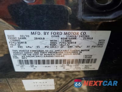 Zdjęcie 13 z 14 samochodu: 2010 FORD EDGE LIMITED VIN:2FMDK3KC3ABB16048 - miniatura