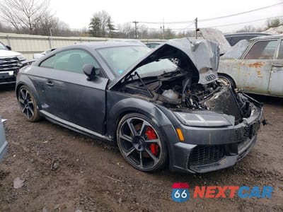 Czwarte zdjęcie samochodu z boku: 2019 AUDI TT RS VIN:WUAASAFV5K1900075 - miniatura