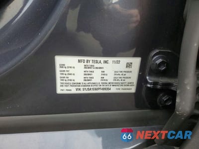 Zdjęcie 12 z 12 samochodu: 2023 TESLA MODEL S VIN:5YJSA1E60PF499354 - miniatura