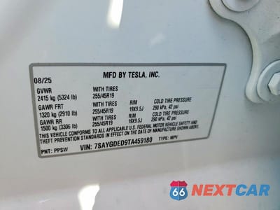 Zdjęcie 13 z 13 samochodu: 2026 TESLA MODEL Y VIN:7SAYGDED9TA459180 - miniatura