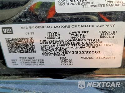 Zdjęcie 12 z 12 samochodu: 2025 CHEVROLET SILVERADO K2500 HEAVY DUTY LT VIN:2GC1KNEY3S1232061 - miniatura