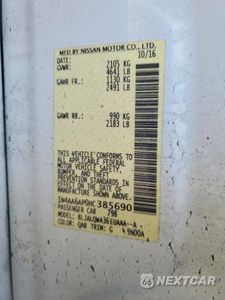Zdjęcie 12 z 12 samochodu: 2017 NISSAN MAXIMA 3.5S VIN:1N4AA6AP0HC385690 - miniatura