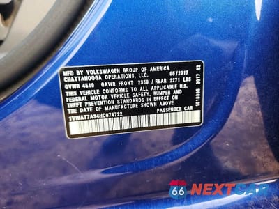 Zdjęcie 12 z 12 samochodu: 2017 VOLKSWAGEN PASSAT S VIN:1VWAT7A34HC074722 - miniatura