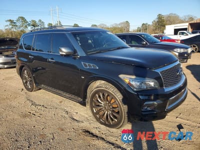 Czwarte zdjęcie samochodu z boku: 2015 INFINITI QX80 VIN:JN8AZ2NE3F9082194 - miniatura