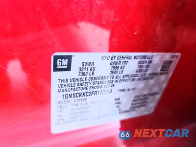 Zdjęcie 13 z 13 samochodu: 2015 CHEVROLET SUBURBAN C1500 LTZ VIN:1GNSCKKC2FR172254 - miniatura