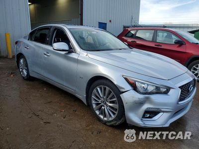 Czwarte zdjęcie samochodu z boku: 2018 INFINITI Q50 3.0T LUXE VIN:JN1EV7AR7JM441666 - miniatura