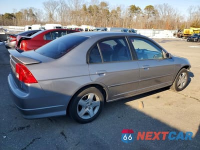 Trzecie zdjęcie samochodu z tyłu: 2004 HONDA CIVIC EX VIN:2HGES267X4H628084 - miniatura