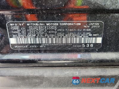 Zdjęcie 12 z 12 samochodu: 2023 MITSUBISHI ECLIPSE CROSS LE VIN:JA4ATVAA6PZ027199 - miniatura