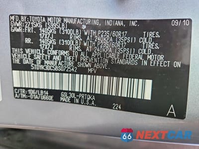 Zdjęcie 13 z 13 samochodu: 2011 TOYOTA SIENNA XLE 8-PASSENGER VIN:5TDYK3DC5BS072542 - miniatura