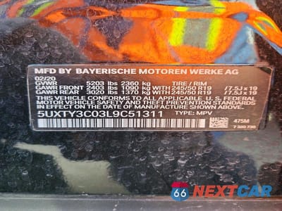 Zdjęcie 12 z 12 samochodu: 2020 BMW X3 SDRIVE30I VIN:5UXTY3C03L9C51311 - miniatura