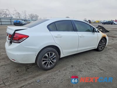 Trzecie zdjęcie samochodu z tyłu: 2013 HONDA CIVIC EXL VIN:19XFB2F98DE259404 - miniatura