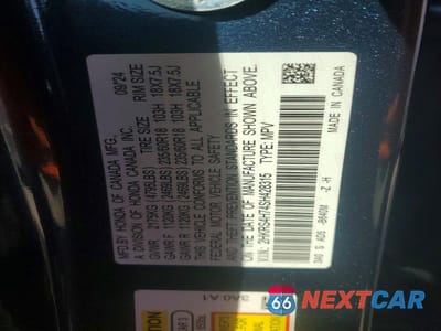 Zdjęcie 14 z 14 samochodu: 2025 HONDA CR-V EXL VIN:2HKRS4H74SH428315 - miniatura