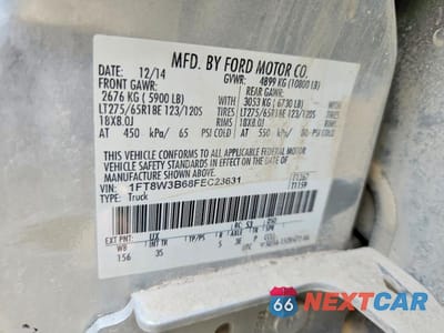Zdjęcie 13 z 13 samochodu: 2015 FORD F350 SUPER DUTY VIN:1FT8W3B68FEC23631 - miniatura