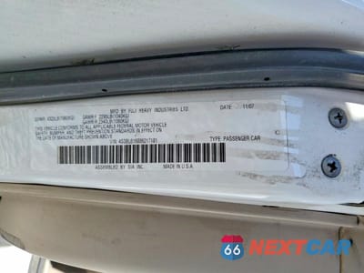 Zdjęcie 13 z 13 samochodu: 2008 SUBARU LEGACY VIN:4S3BL616886217181 - miniatura