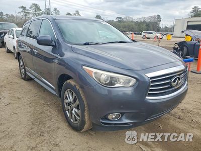 Czwarte zdjęcie samochodu z boku: 2014 INFINITI QX60 VIN:5N1AL0MM7EC510050 - miniatura